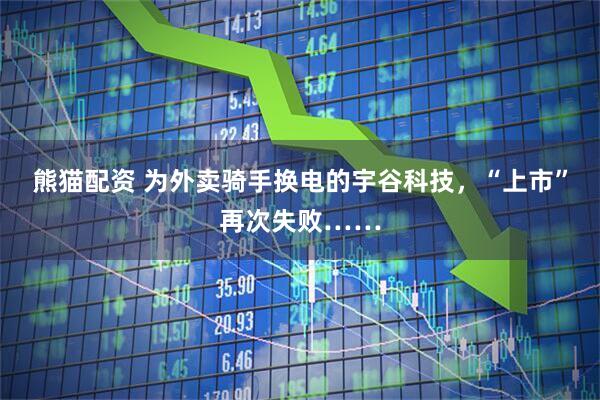熊猫配资 为外卖骑手换电的宇谷科技，“上市”再次失败……