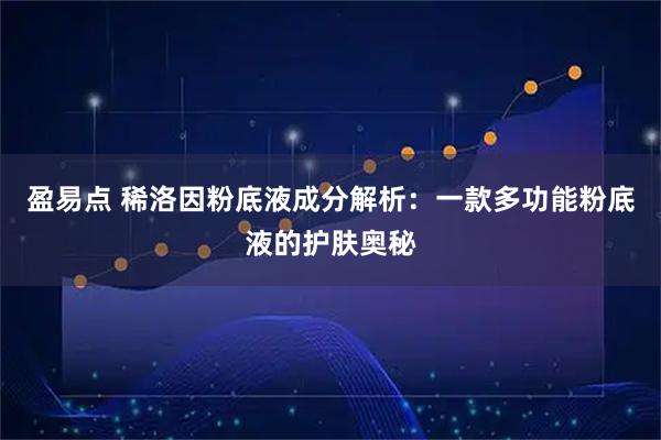 盈易点 稀洛因粉底液成分解析：一款多功能粉底液的护肤奥秘
